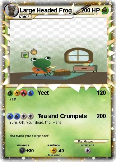 Pokemon Large Headed Frog