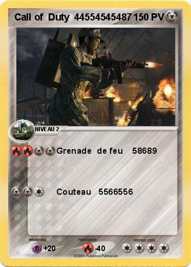 Pokemon Call of  Duty  44554545487