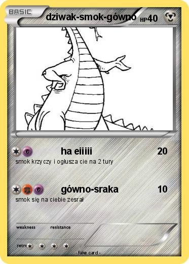 Pokemon dziwak-smok-gówno