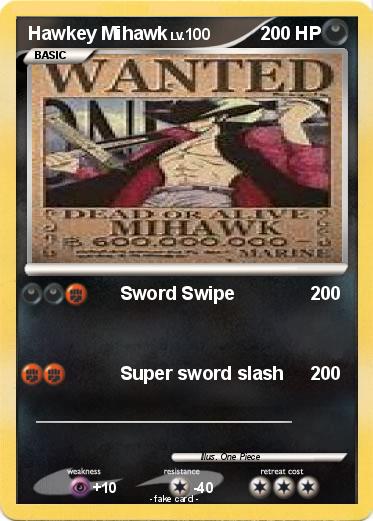 Pokemon Hawkey Mihawk