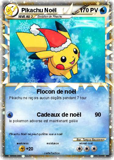 Pokemon Pikachu Noël