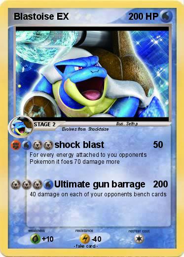 Pokemon Blastoise EX