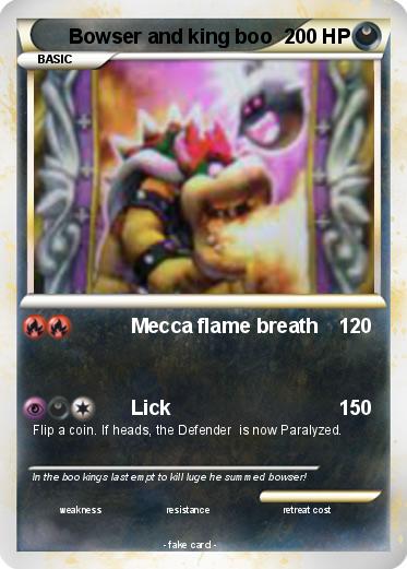 Pokemon Bowser and king boo