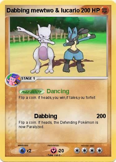 Pokemon Dabbing mewtwo & lucario