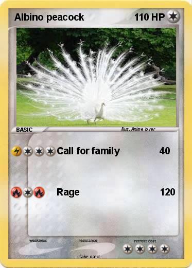 Pokemon Albino peacock