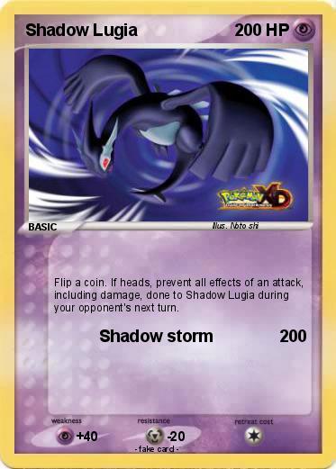 Pokemon Shadow Lugia