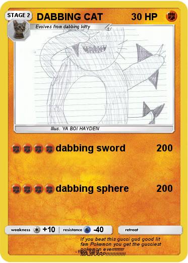 Pokemon DABBING CAT