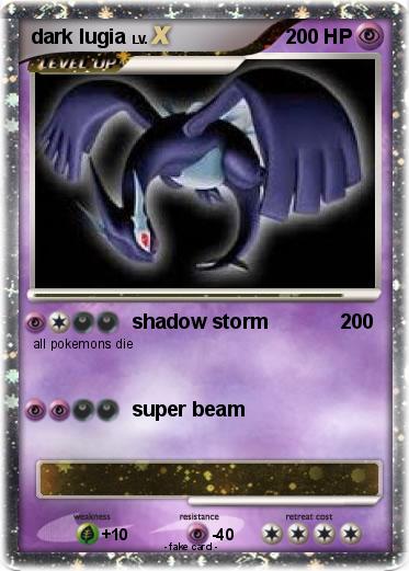 Pokemon dark lugia