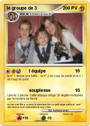 Pokemon le groupe de 3