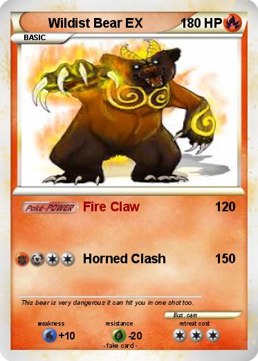 Pokemon Wildist Bear EX