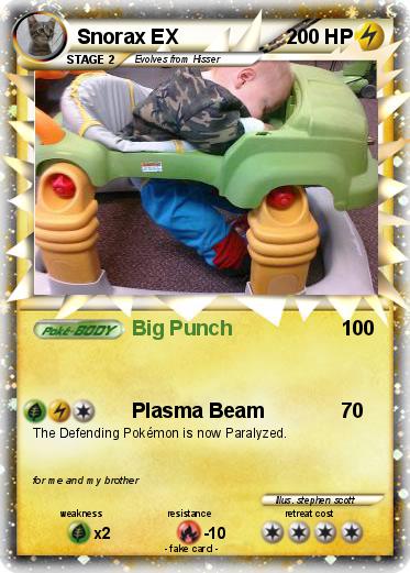 Pokemon Snorax EX