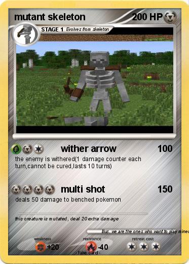 Pokemon mutant skeleton