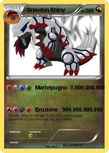 Pokemon Groudon Shiny