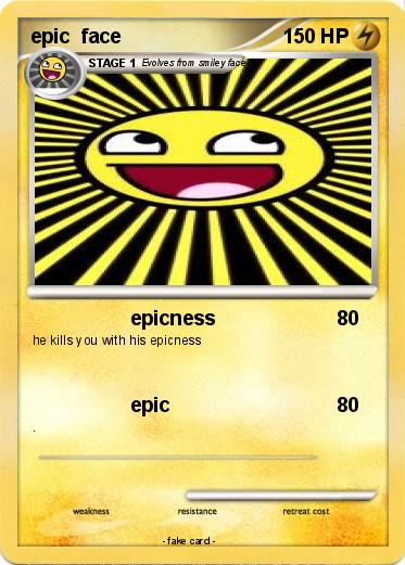 Pokemon epic  face