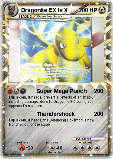 Pokemon Dragonite EX lv X