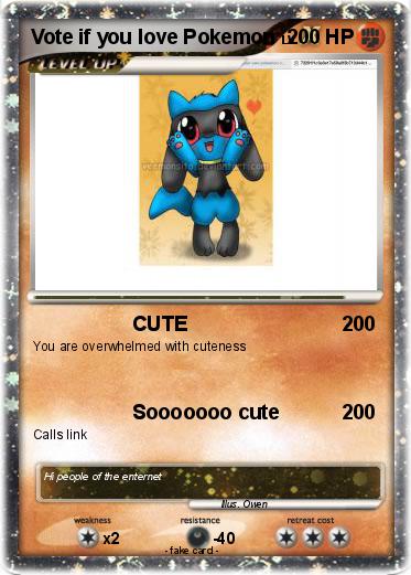 Pokemon Vote if you love Pokemon