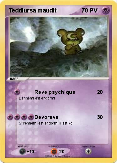 Pokemon Teddiursa maudit