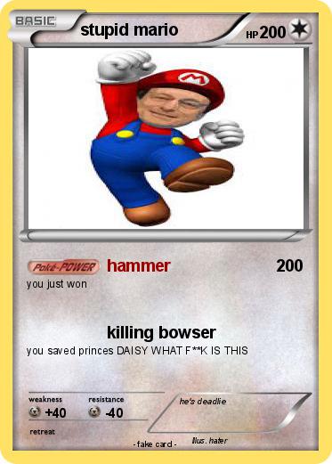 Pokemon stupid mario
