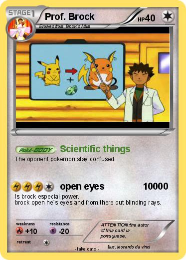 Pokemon Prof. Brock