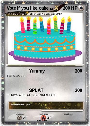 Pokemon Vote if you like cake