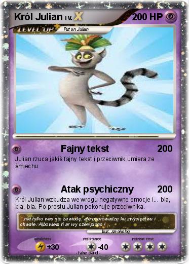 Pokemon Król Julian