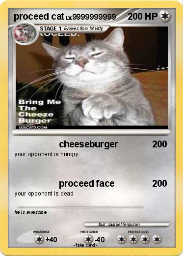 Pokemon proceed cat