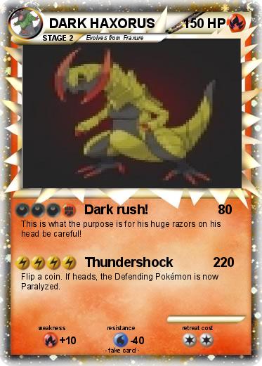 Pokemon DARK HAXORUS