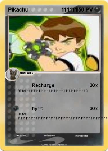 Pokemon Pikachu                      111111