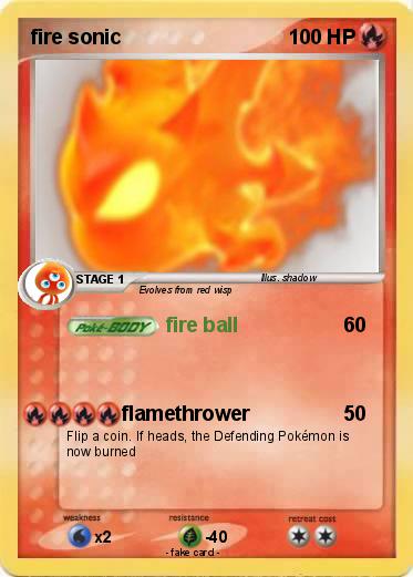 Pokemon fire sonic