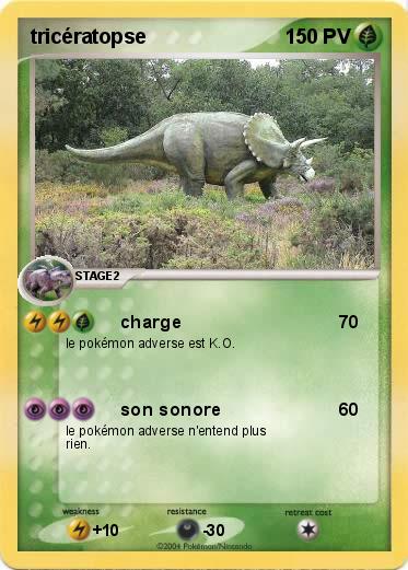 Pokemon tricératopse 