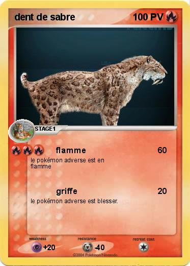 Pokemon dent de sabre