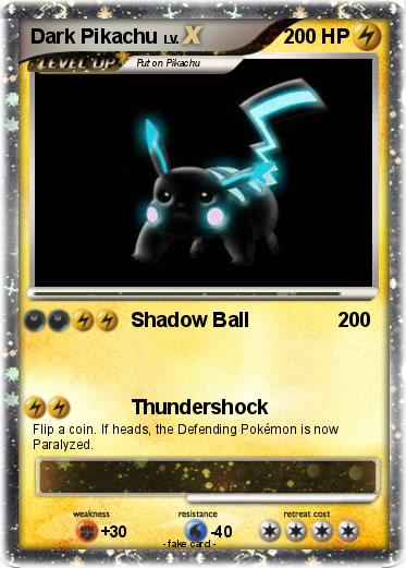 Pokemon Dark Pikachu