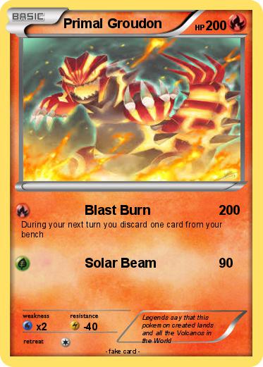 Pokemon Primal Groudon