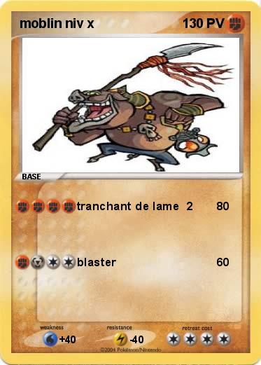 Pokemon moblin niv x