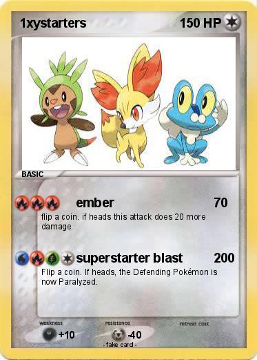 Pokemon 1xystarters