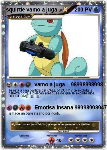 Pokemon squirtle vamo a juga