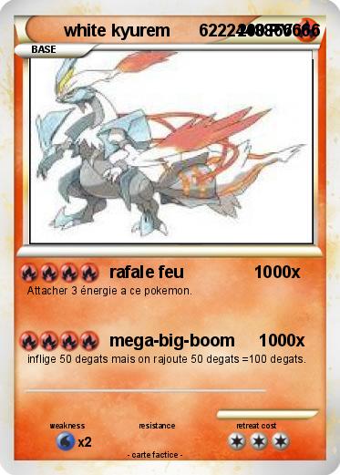 Pokemon white kyurem      6222448866666