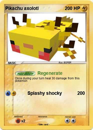 Pokemon Pikachu axolotl