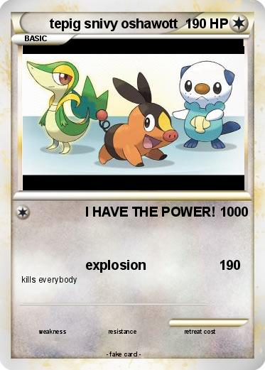 Pokemon tepig snivy oshawott