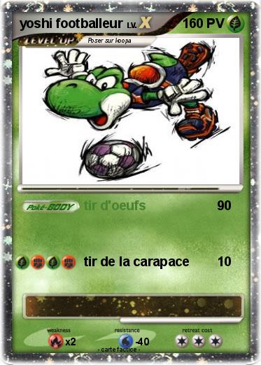 Pokemon yoshi footballeur