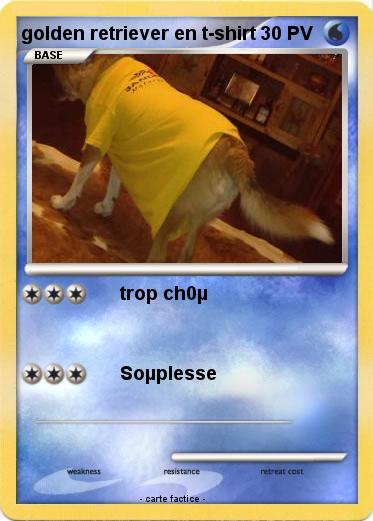 Pokemon golden retriever en t-shirt