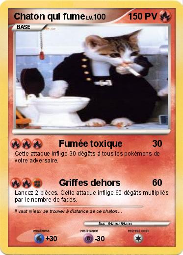 Pokemon Chaton qui fume