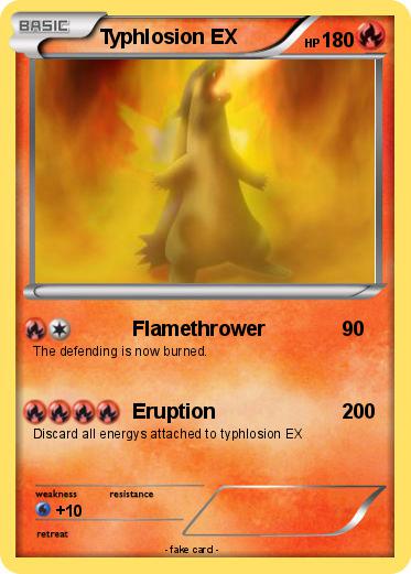 Pokemon Typhlosion EX