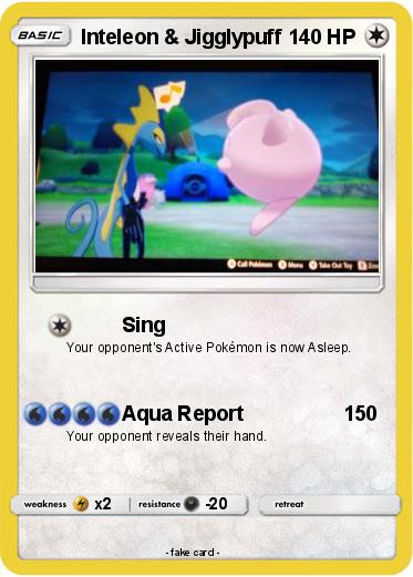 Pokemon Inteleon & Jigglypuff