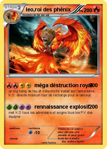 Pokemon leo,roi des phénix