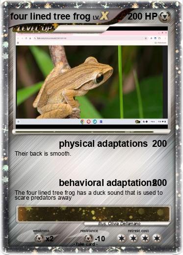 Pokemon four lined tree frog