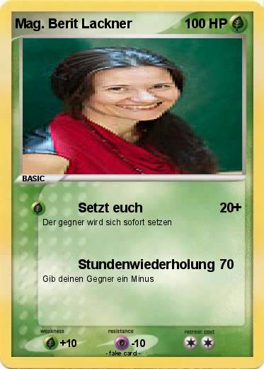 Pokemon Mag. Berit Lackner