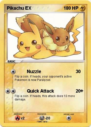 Pokemon Pikachu EX