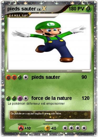Pokemon pieds sauter