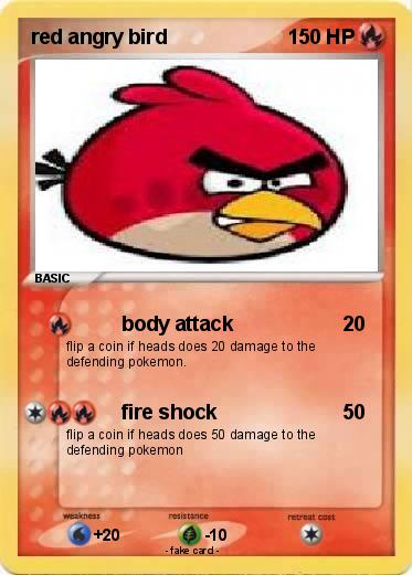 Pokemon red angry bird